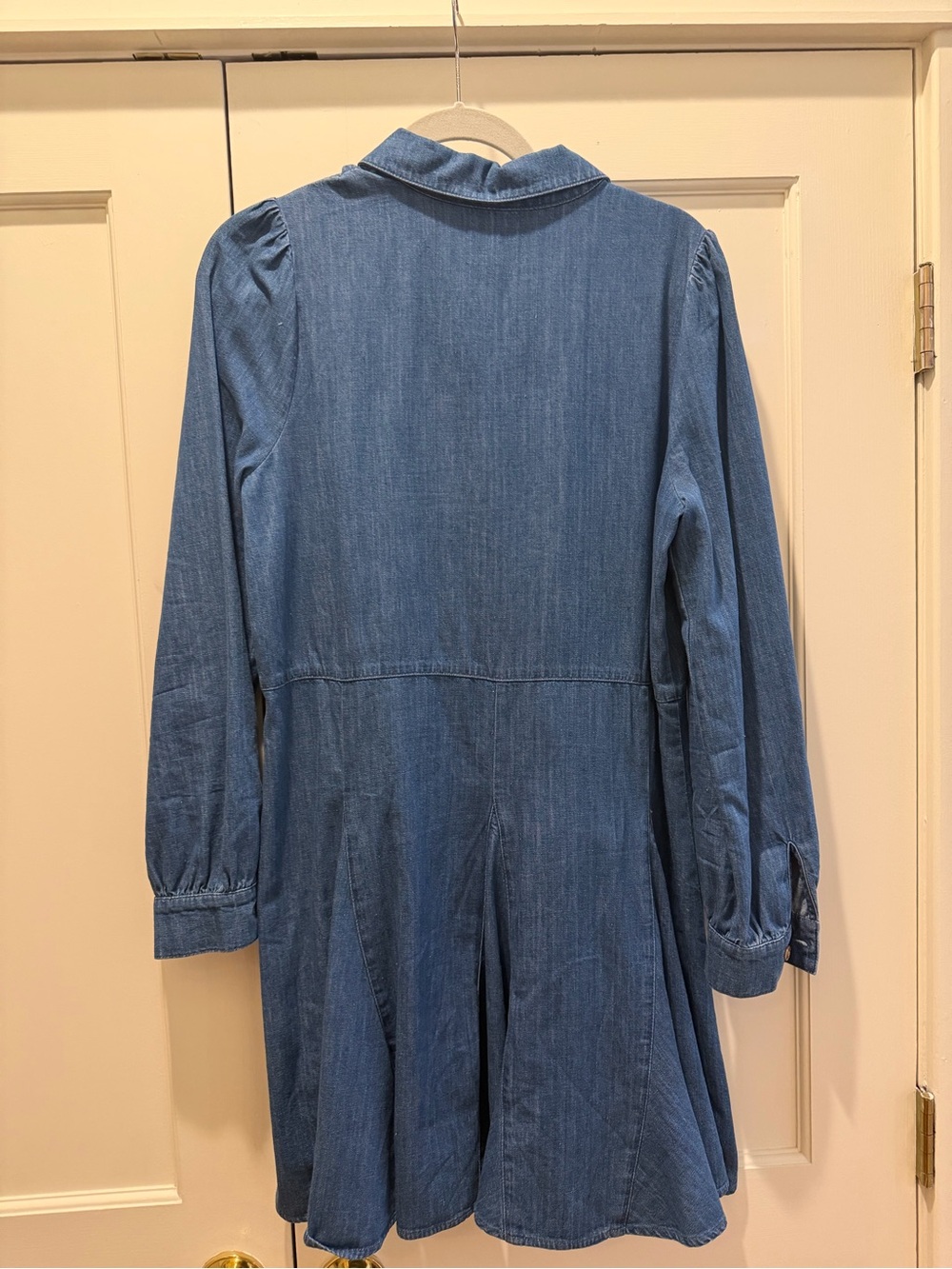 Sezané Denim Button-Front Dress - Classic Blue - Picture 4 of 6
